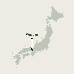 Map of Japan highlighting Wazuka in Kyoto Prefecture, where Nio Teas tea is grown
