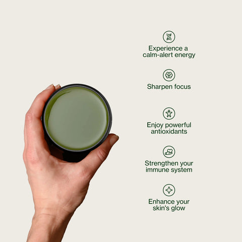 Sencha Shizuku med Matchapulver