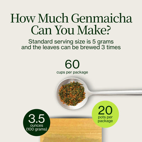 Genmaicha grönt te med rostat ris