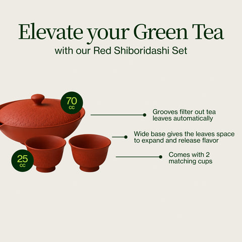 Röd Shiboridashi Set