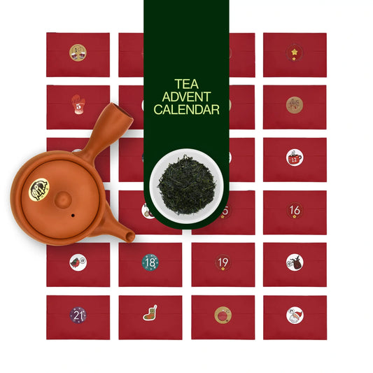 Green Tea Advent Calendar with Teapot