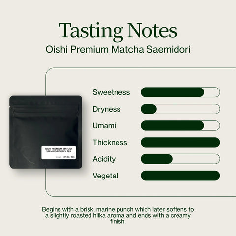 Oishi Premium matcha Saemidori